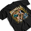 Custom Photo, Art Design, Gift For Couples, Humorous, Photo Collage - Custom Photo Collage Portrait Vintage Bootleg Shirt - Personalized T Shirt