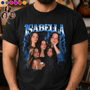 Custom Photo, Art Design, Gift For Couples, Humorous, Photo Collage - Custom Photo Collage Portrait Vintage Bootleg Shirt - Personalized T Shirt