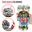 Bestie Flamingo Float Hangovers Are Temporary - Personalized Custom Tumbler
