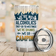 Camping We're Drunks - Gift For Bestie - Personalized Custom Tumbler