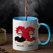 Father & Children We're Yours No Refunds - Gift For Father - Personalized Custom Accent Mug