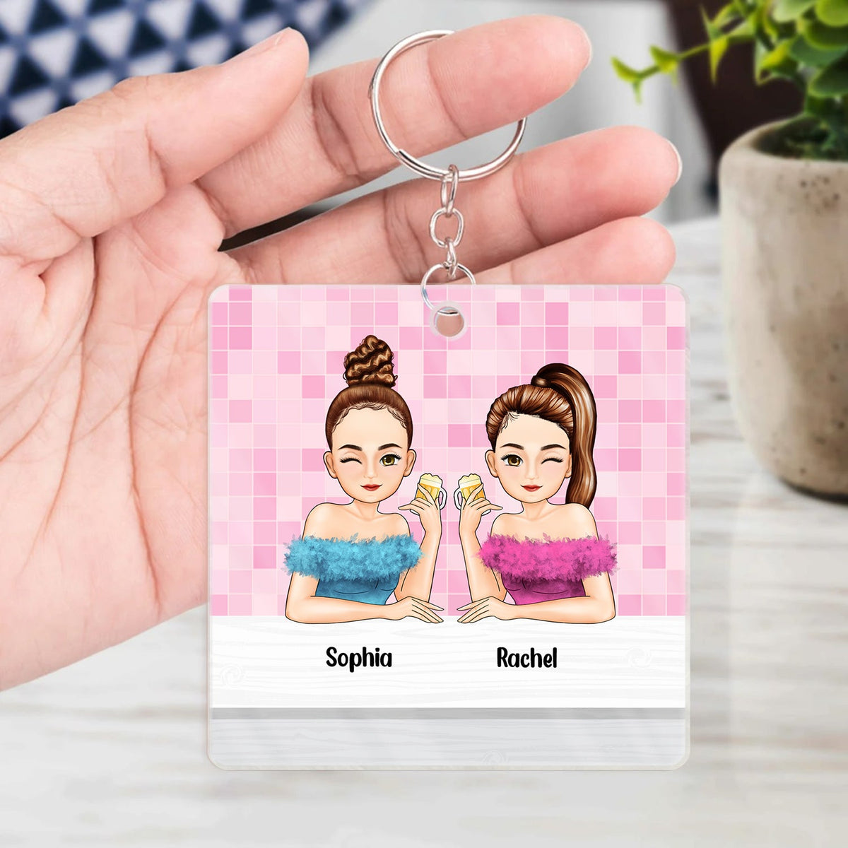 Bestie Sisters We Choose For Ourselves - Gift For Bestie - Personalized Acrylic Keychain