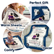 Mother Always Be Here For You - Gift For Daughter - Personalized Fleece Blanket