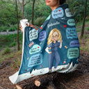 Nurse Daily Affirmation - Gift For Nurse - Personalized Fleece Blanket
