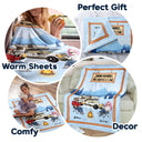Making Memories One Campsite - Camping Gift For Couples - Personalized Fleece Blanket