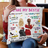 You Are My Bestie - Gift For Besties - Personalized Pillow