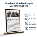 Custom Photo,Gift For Couples,LGBT,Old Couples,Gift For Women,Gift For Men,Gift For Husband,Gift For Wife,Gift For Boyfriend,Gift For Girlfriend,Love - Custom Photo Couple My Person Definition - Personalized Custom Shaped 2-Layered Wooden Plaque