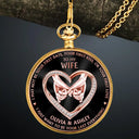 Gift For Couples,Gift For Husband,Gift For Boyfriend,LGBT,Gift For Men,Gift For Wife,Gift For Women,Love - 3D Metal Effect Couple Holding Hands I Want To Be Your Last Everything - Personalized Pocket Watch