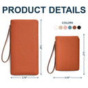Mom - Daughters (Adult),Mom - Daughters (Young),Mom - Sons,Mom - Children,Gift For Mother,Love - Faux Pearl Effect Birth Month Flower And Name - Personalized Tri-Fold PU Leather Wristlet Wallet