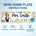 Teacher,Gift For Yourself - Teacher Name Plate Office Decor - Personalized Desk Name Plate