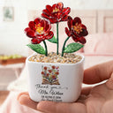 Back To School,Hunting,Teacher,Grateful,Icon - Teacher Thank You For Helping Me Grow - Personalized Glass Flower Plant Pot