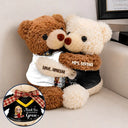 Grateful,Teacher,Back To School,Vector - Teacher Thank You For Helping Me Grow - Personalized Hugging Bear