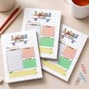 Teacher,Custom Text,Happy - Teacher To Do List - Personalized Notepad