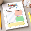 Teacher,Custom Text,Happy - Teacher To Do List - Personalized Notepad