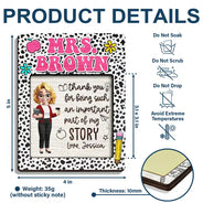 Teacher,Gift For Women,Happy,Back To School - Thank You For Being Such An Important Part - Personalized Sticky Note Pad Holder