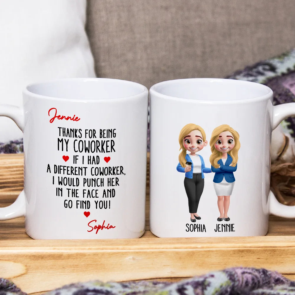 Thanks For Being My Favorite Coworker - Personalized Mug