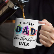 Gift For Grandpa, Gift For Father, Funny - The Best Dad The Man The Myth - Personalized Mug