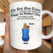 New Mom,New baby,Happy - The Best Mom Times New Mom - Personalized Mug