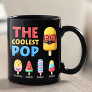 Gift For Husband,Gift For Yourself,Gift For Men,Gift For Father,Gift For Grandpa,Non-Eng,Icon,Humorous - The Coolest Pop Grandpa Dad - Personalized Mug