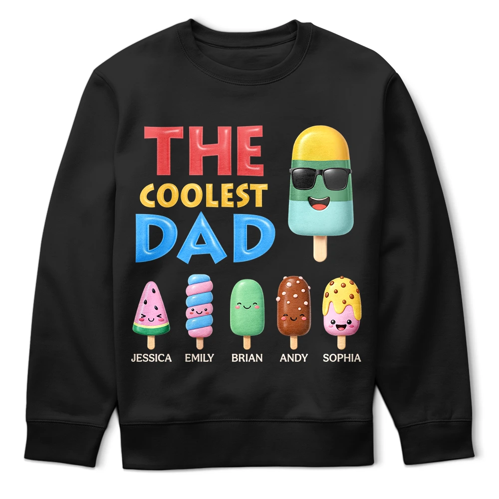 Gift For Husband,Gift For Grandpa,Gift For Father,Funny - The Coolest Pop Grandpa Dad - Personalized T Shirt