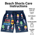 Gift For Husband,Gift For Grandpa,Gift For Father,Funny - The Coolest Pop Grandpa Dad - Personalized Unisex Beach Shorts