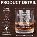 Gift For Husband,Gift For Boyfriend,Gift For Couples,Funny - The Face I Want To Sit On Stick Figures Funny Couple - Personalized Whiskey Glass