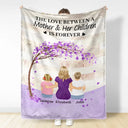 Gift For Women,Gift For Mother,Single Mom,Mom - Daughters (Adult),Mom - Daughters (Young),Mom - Sons,Mom - Children,Love - The Love Between A Mother & Her Daughters Sons - Personalized Fleece Blanket, Sherpa Blanket