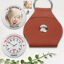 New Mom,New Dad,New baby,Love - The Moment You Became My Mommy Daddy - Personalized Leather Pocket Hug