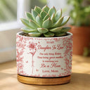 Gift For Daughter,Mom - Daughters (Adult),Mom - Daughters (Young),Love - The Only Thing Better Than Being Your Mother Toile - Personalized Ceramic Plant Pot