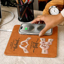Top Market,Sentimental,Gift For Husband,Gift For Couples,Vector - The Only Thing Better Than Having You As Husband - Personalized Leather Charging Mat
