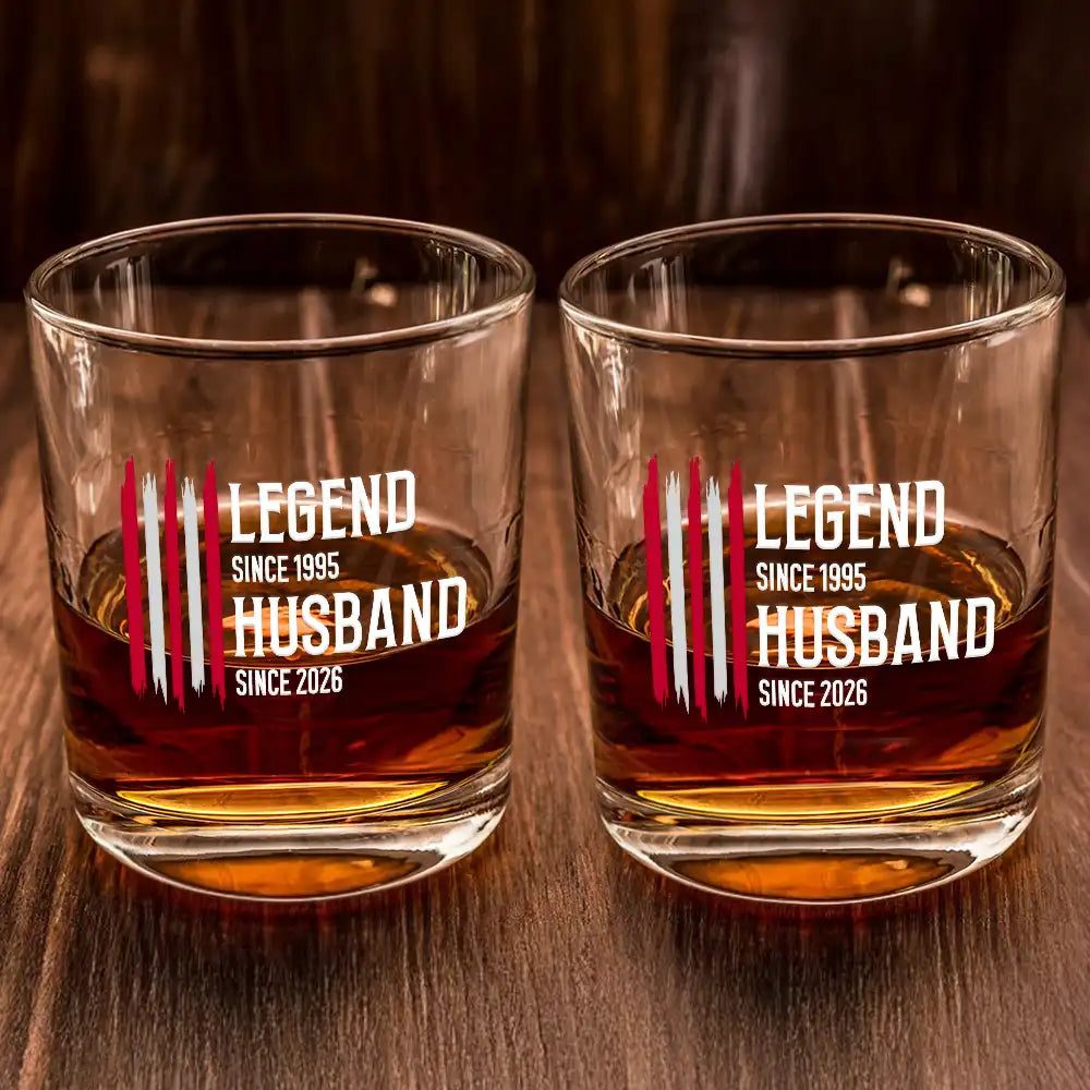 Gift For Grandpa,Dad's Hobby,Afro Dad,Gift For Men,Independence Day,Happy,Top Market - The Original Legend Legend Husband Daddy Grandpa - Personalized Whiskey Glass