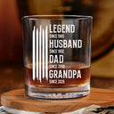 Gift For Grandpa,Dad's Hobby,Afro Dad,Gift For Men,Independence Day,Happy,Top Market - The Original Legend Legend Husband Daddy Grandpa - Personalized Whiskey Glass