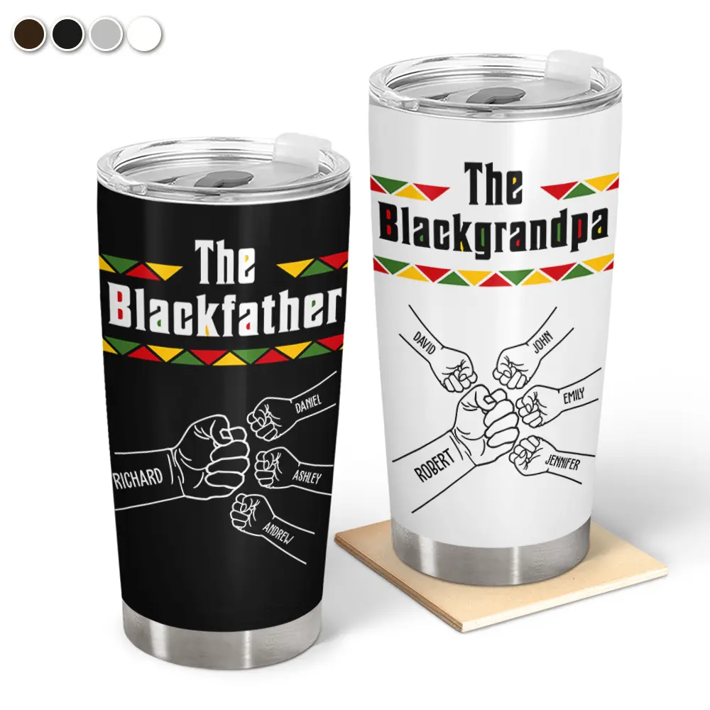 The Blackfather Fist Bump - Personalized Tumbler
