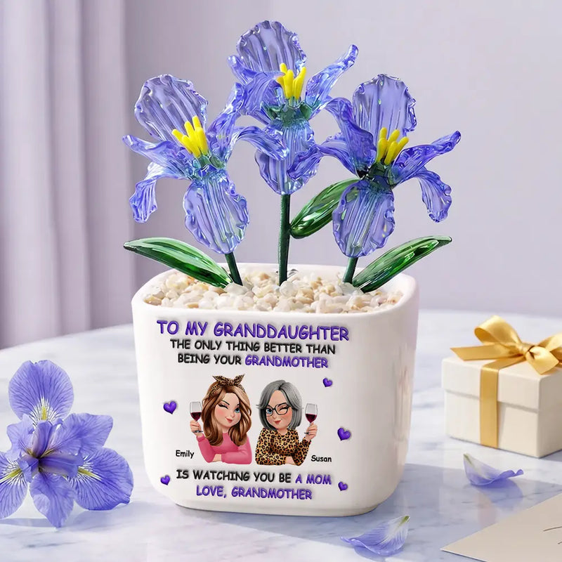 The Only Thing Better Than Being Your Mother - Personalized Glass Flower Plant Pot