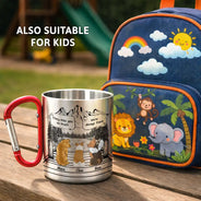 Sad, Pet Lovers, Pet Mom, Pet Dad - They Still Talk About You - Personalized Carabiner Mug