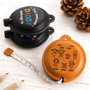 Gift For Grandpa, Adorable, Icon - This Awesome Grandpa Daddy Belongs To - Personalized Leather Tape Measure