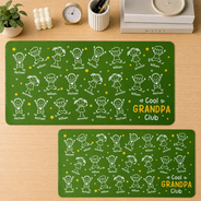 Gift For Father,Top Market,Proud,Icon - This Daddy Belongs To - Personalized Leather Desk Mat