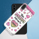 This Mom Grandma Belongs To Heart Icon - 3D Inflated Effect Printed, Personalized Clear Phone Case