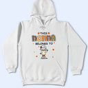 Gift For Grandma,Cozy,Icon - This Grandma Mommy Belongs To Autumn Kid Stick Figures - Personalized T Shirt