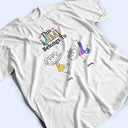 Gift For Grandma, Gift For Mother, Happy, Stick Figure - This Grandma Mommy Belongs To Funny Stick Figures - Personalized T Shirt