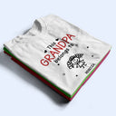 Gift For Father,Gift For Grandpa,Grandpa - Grandkids,Happy,Non-Eng,Icon,Proud - This Grandad Belongs To Kid Stick Figures - Personalised T Shirt
