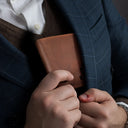 Gift For Grandpa, Gift For Father, Happy, ift For Men, Stick Figure - This Grandpa Dad Belongs To Kids Pet - Personalized Engraved Leather Wallet
