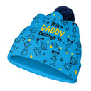 Gift For Grandparents,Gift For Grandpa,Gift For Grandma,Gift For Mother,Gift For Father,Happy,Christmas,Stick Figure - This Grandpa Grandma Belongs To Kids Pet - Personalized Bobble Beanie Hat