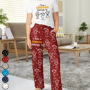 Gift For Grandparents,Gift For Grandpa,Gift For Grandma,Gift For Mother,Gift For Father,Happy,Christmas,Stick Figure - This Grandpa Grandma Belongs To Kids Pet - Personalized Loungewear Set