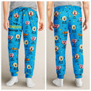 Easter,Gift For Mother,Gift For Grandma,Happy,Gift For Grandpa,Gift For Father - This Grandpa Grandma Belongs To Kids Pet Biscuits - Personalized Pajama Pants