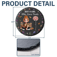 Reading,Gift For Yourself,Happy,Gift For Women,Gift For Men - This Is My Reading Coaster - Personalized Slate Coaster