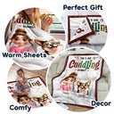 Dog Mom,Cat Mom,Pet Mom,Happy,Top Market,Pet Lovers - This Is Our Cuddling Blanket 3D Effect Dog Cat Lovers - Personalized Fleece Blanket, Sherpa Blanket