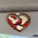 Sad,Memorial,Family,Parents,Gift For Grandparents - Those We Love Don't Go Away Memorial - Personalized Custom Shaped Car Visor Clip