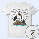 Gift For Husband,Gift For Father,Gift For Grandparents,Teacher,Non-Eng,Icon,Humorous - Tired Seagull Dad Papa Club - Personalized T Shirt