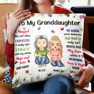 Gift For Grandkids,Grandma,Grandkids,Gift For Grandma,Happy - To My Granddaughter Grandma - Personalized Pillow